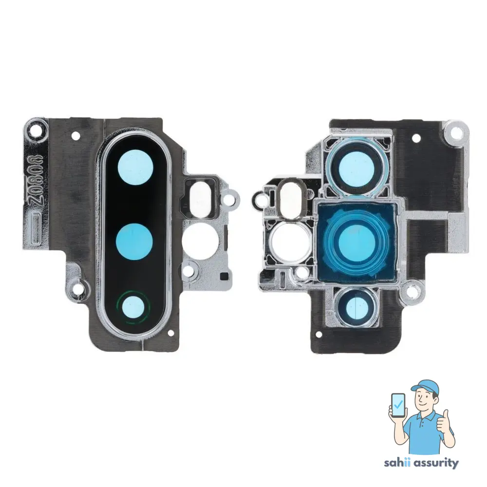 Camera Lens Glass with Frame for Oppo A5 2020 Black